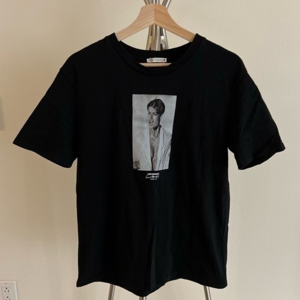 Zara LINDA EVANGELISTA T-SHIRT size M